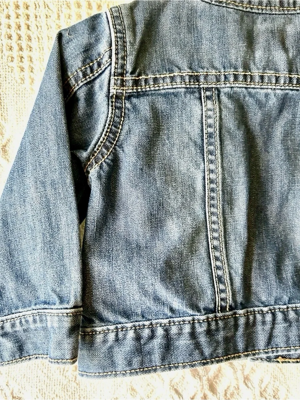 The Children's Place Girls Denim Jean Jacket 12-18 Months Snap Front